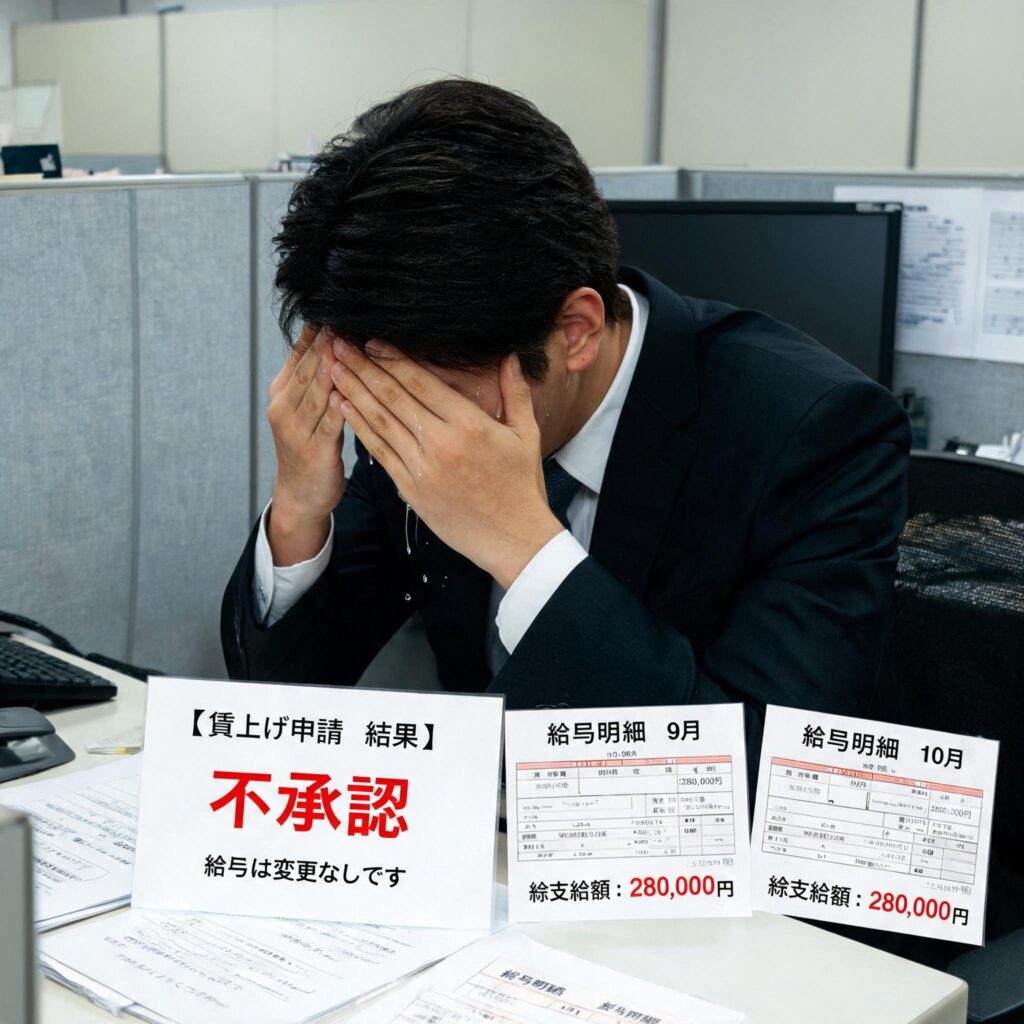 賃上げされない